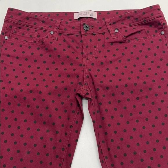 JALATE JEANS Womens 9 (Juniors) Polka Dot Skinny - Picture 2 of 4